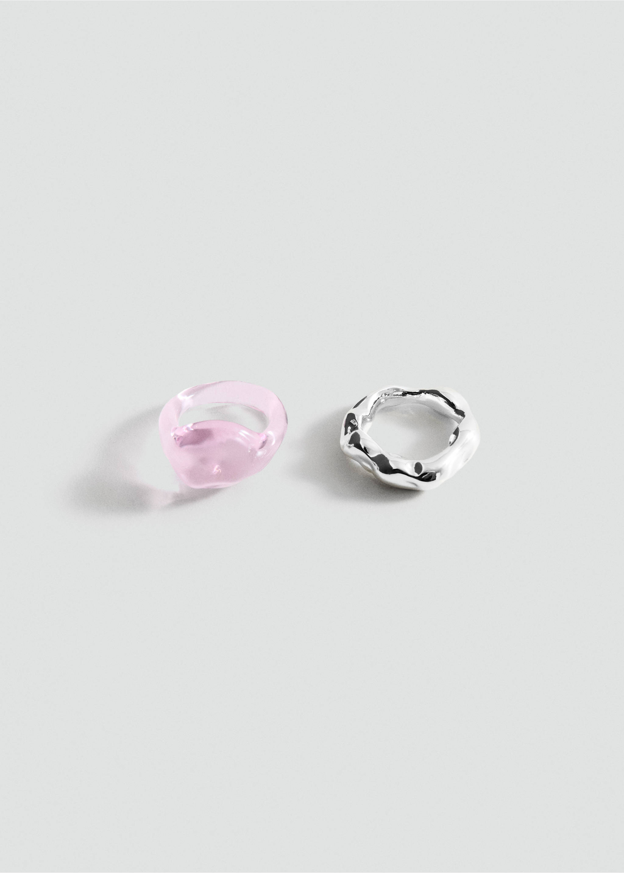 Set of 2 combined rings - Article without model, Silver. Ref: 37091468-00.
