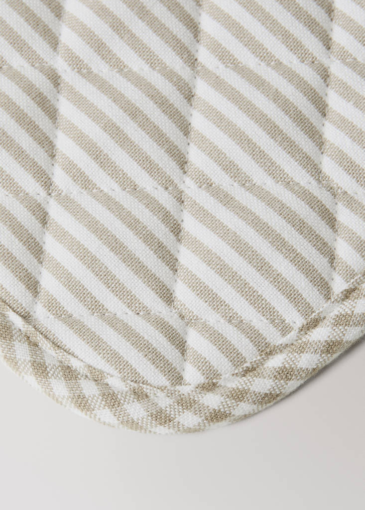 Cotton check kitchen potholder - thumbnail 4