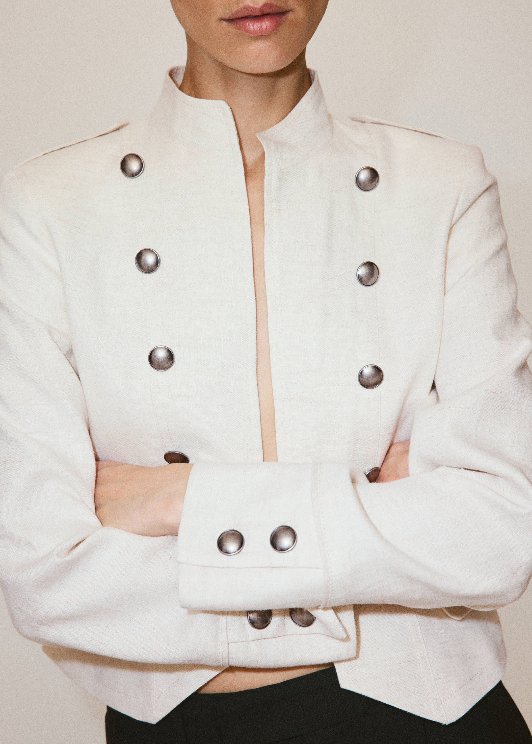 Chaqueta lino botones - Detalle del artículo 3