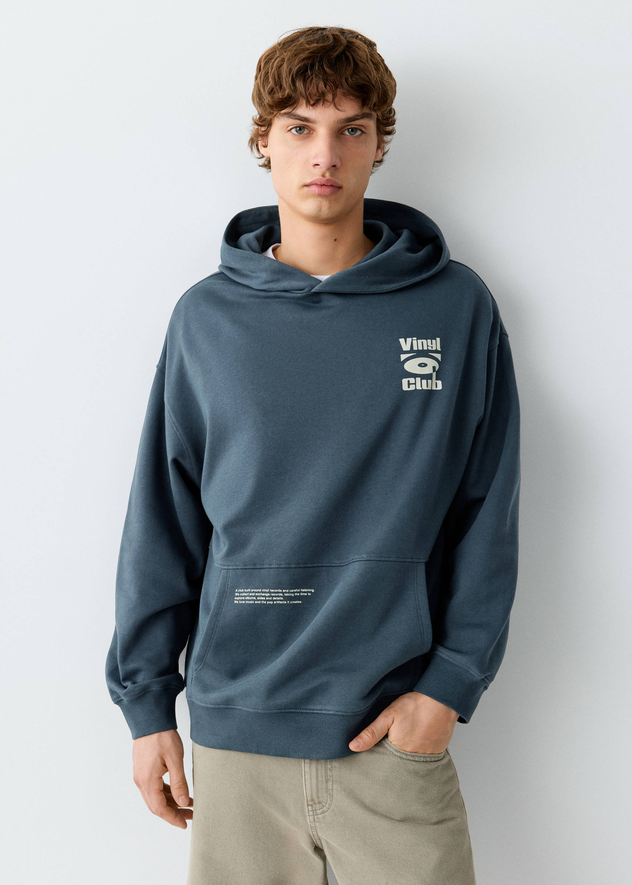 Bedrukte hoodie - Middenvlak