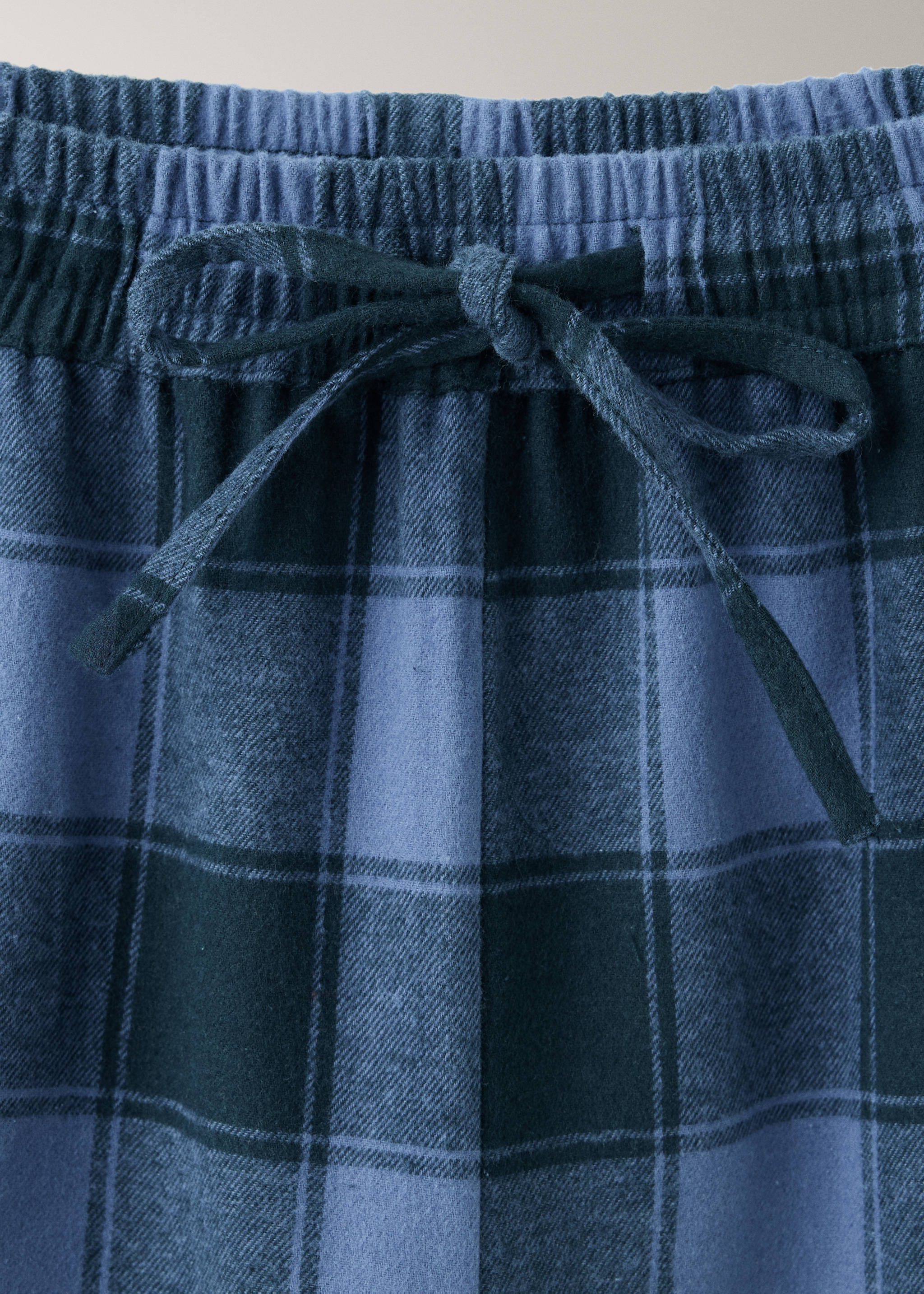 Pyjama deux pièces en flanelle à carreaux - Détail de l'article 8