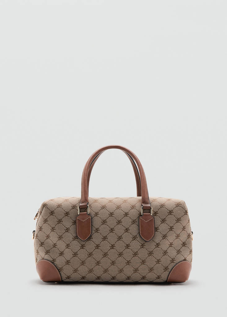 Jacquard logo bowling bag — Leather