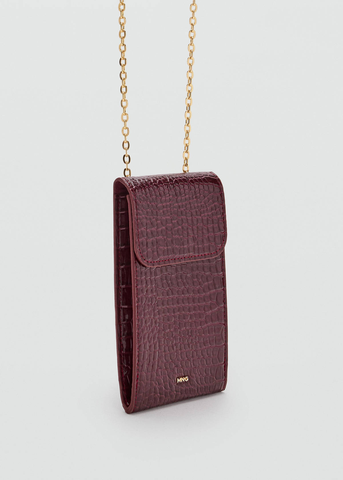 Shiny glitter coconut phone case — Burgundy