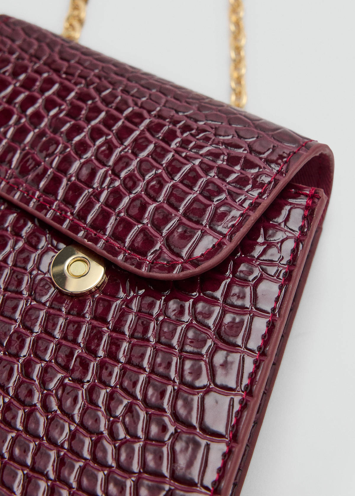 Shiny glitter coconut phone case — Burgundy