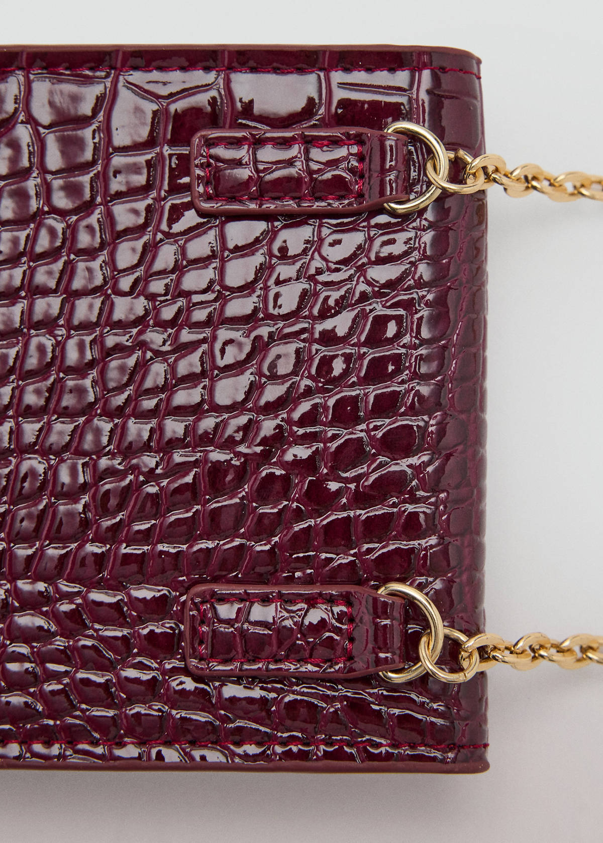 Shiny glitter coconut phone case — Burgundy