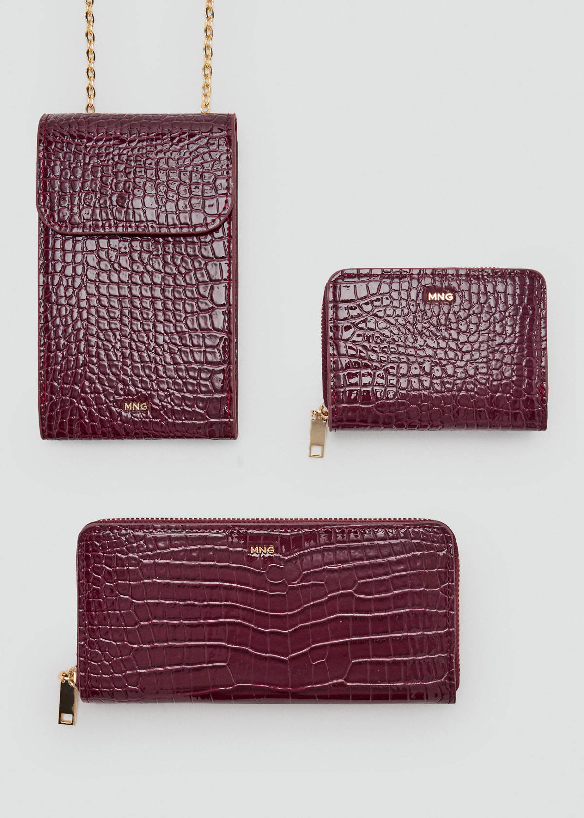 Shiny glitter coconut phone case — Burgundy