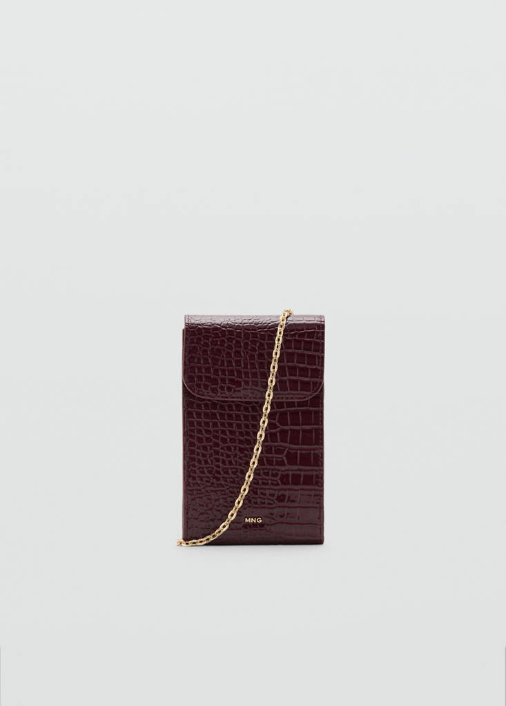Shiny glitter coconut phone case — Burgundy