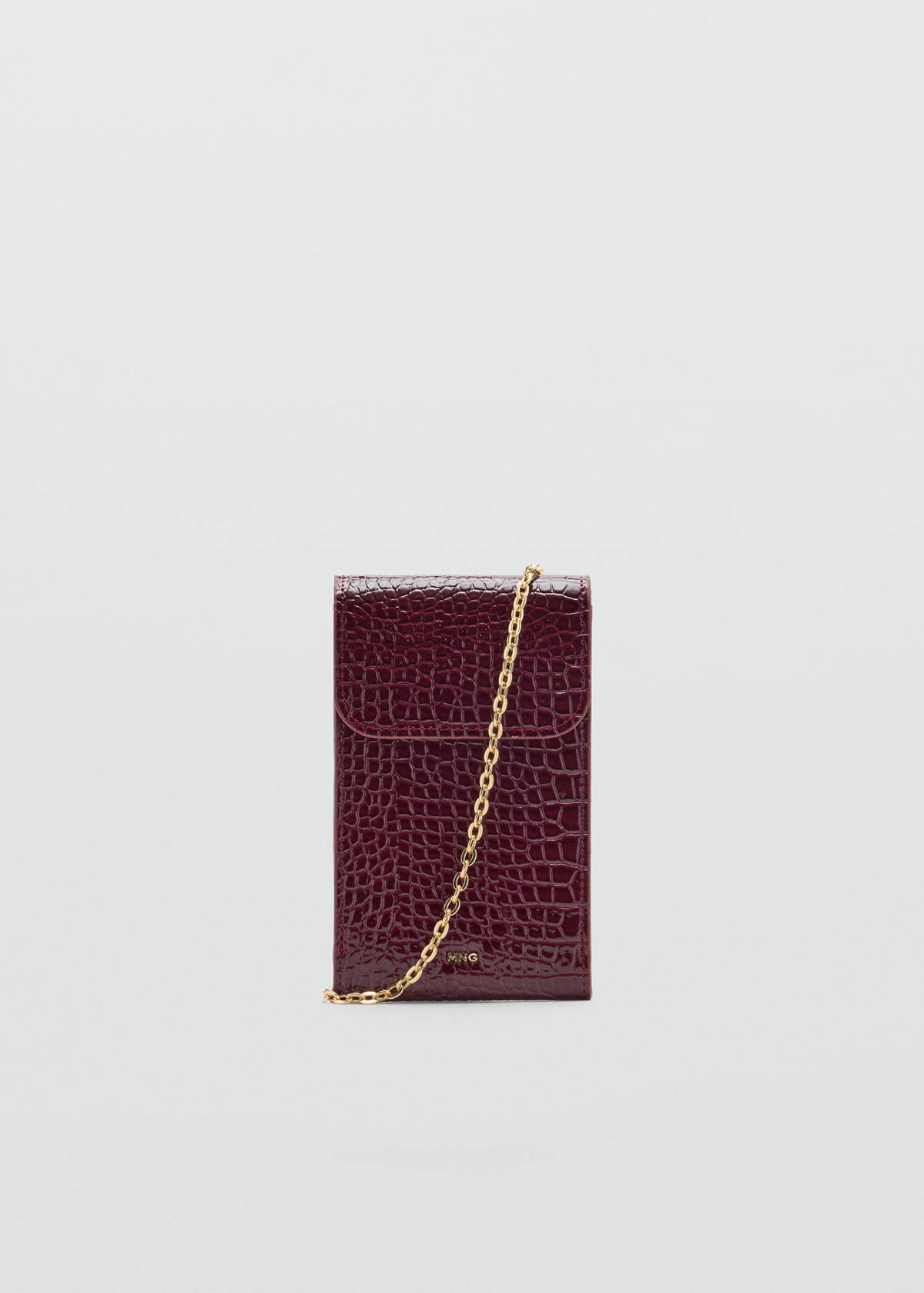 Shiny glitter coconut phone case — Burgundy