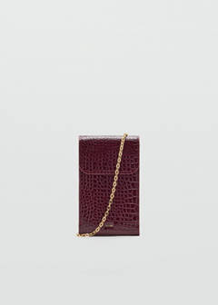 Shiny glitter coconut phone case — Burgundy 1