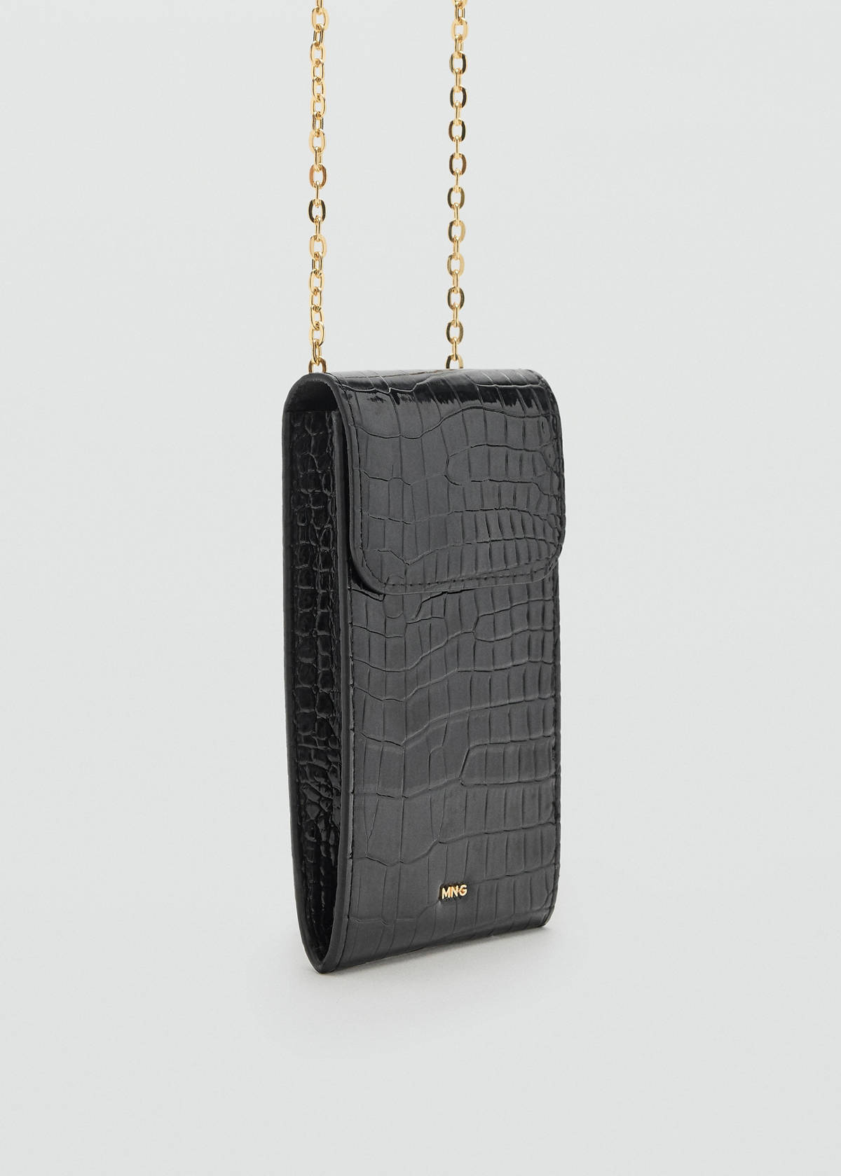 Shiny glitter coconut phone case — Black