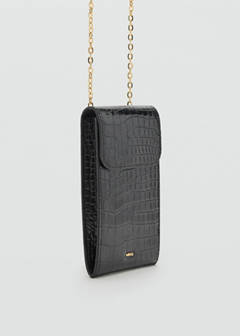 Shiny glitter coconut phone case — Black 2