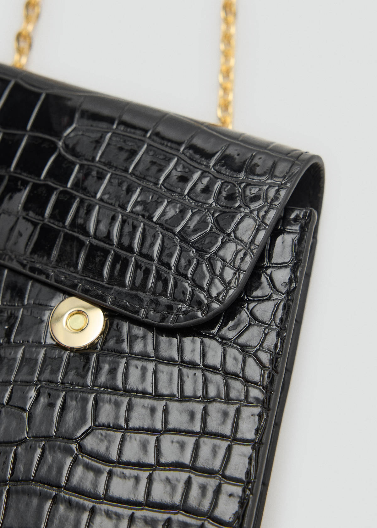 Shiny glitter coconut phone case — Black