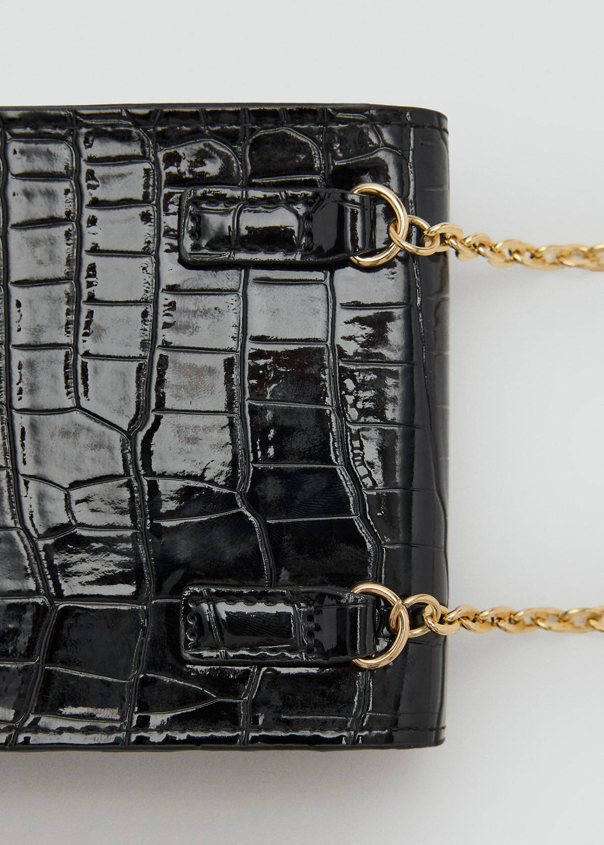 Shiny glitter coconut phone case — Black