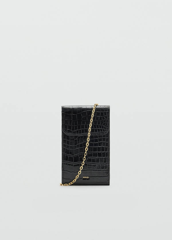Shiny glitter coconut phone case — Black