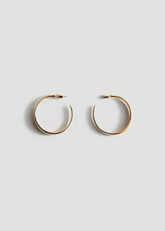 Thin hoop earrings — Gold 1