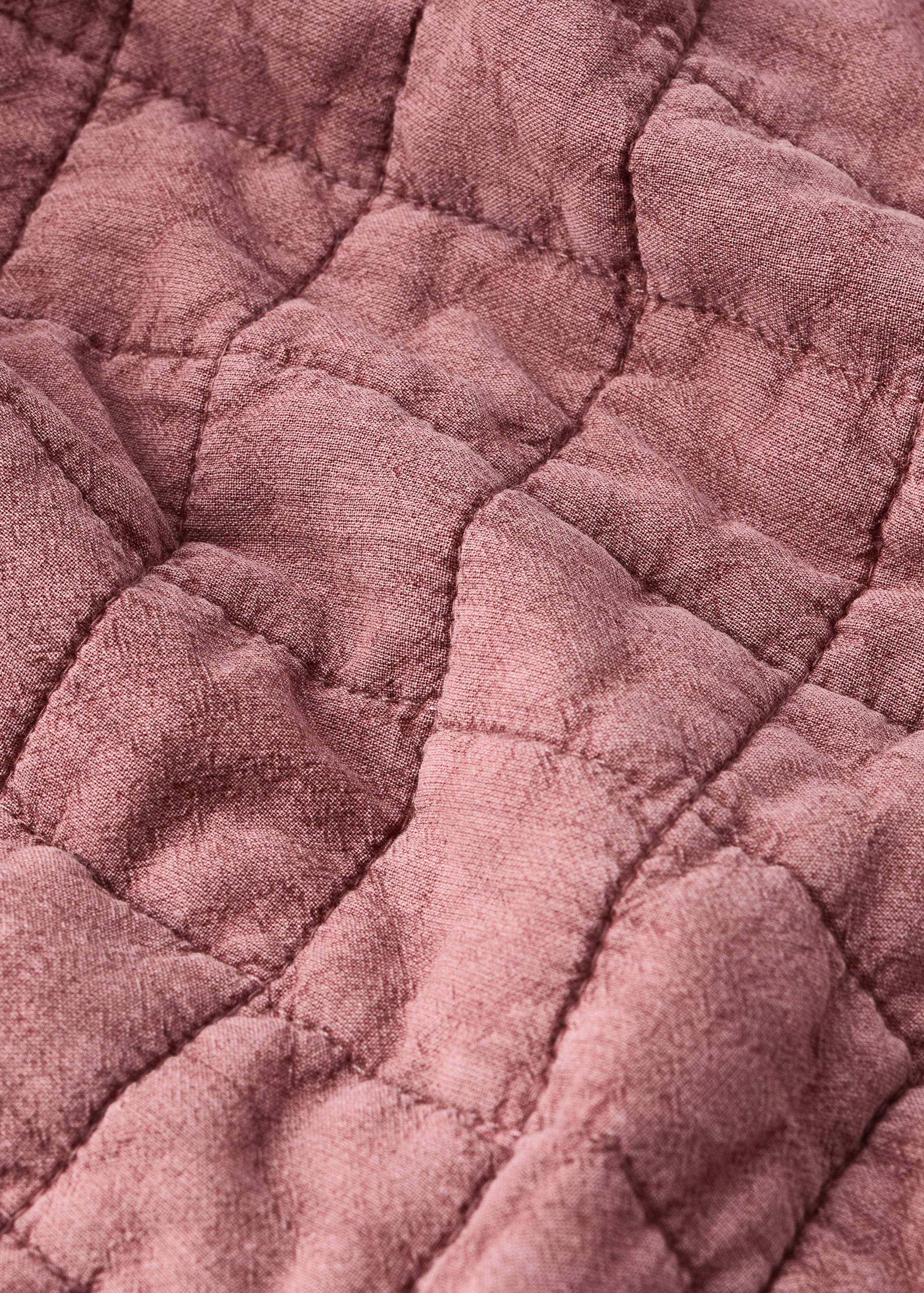 Children's cotton quilt with padded check pattern - Details of the article 1