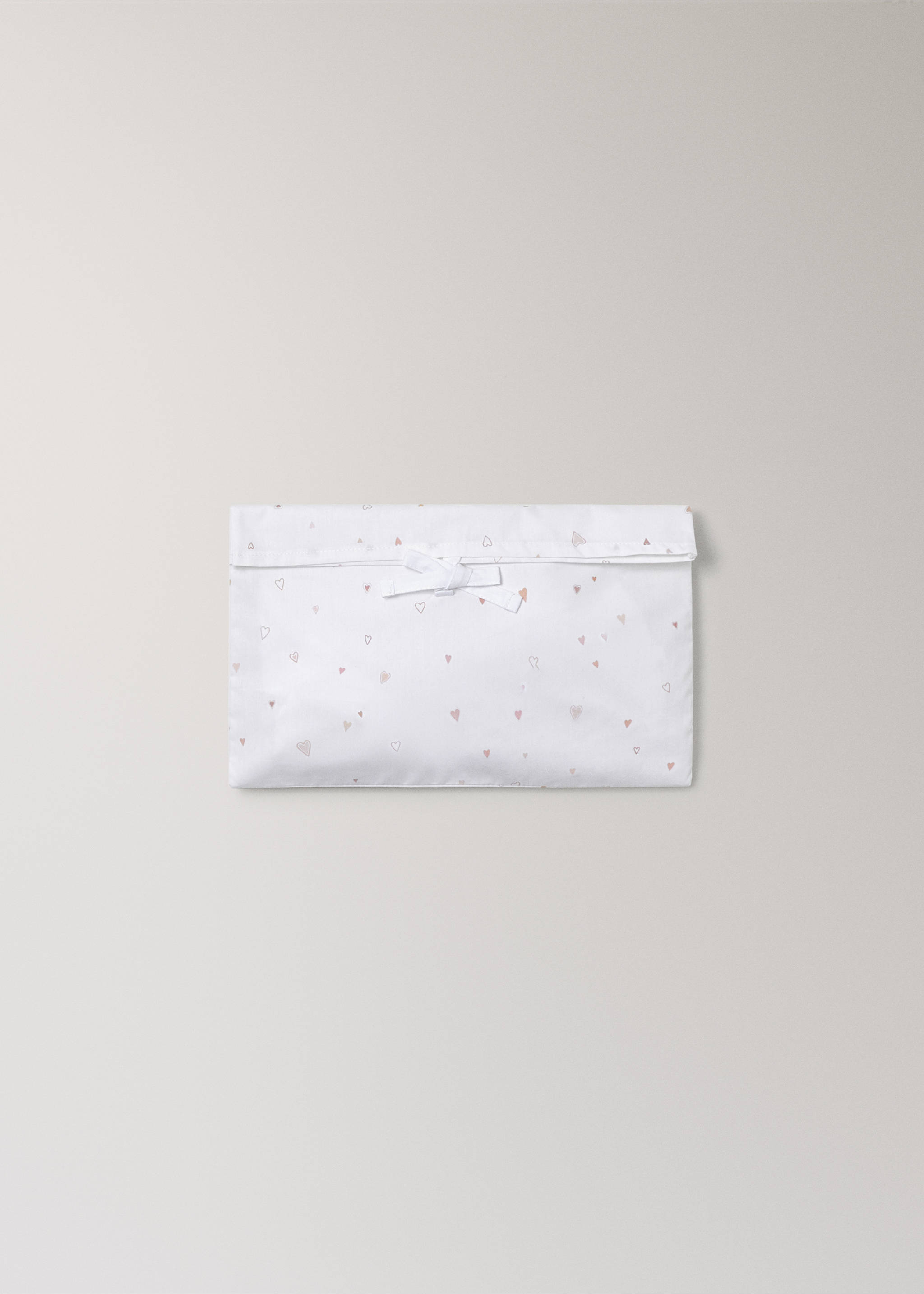 Mini cot mattress and pillow with hearts - Details of the article 2, Nude. Ref: 37091499-00.