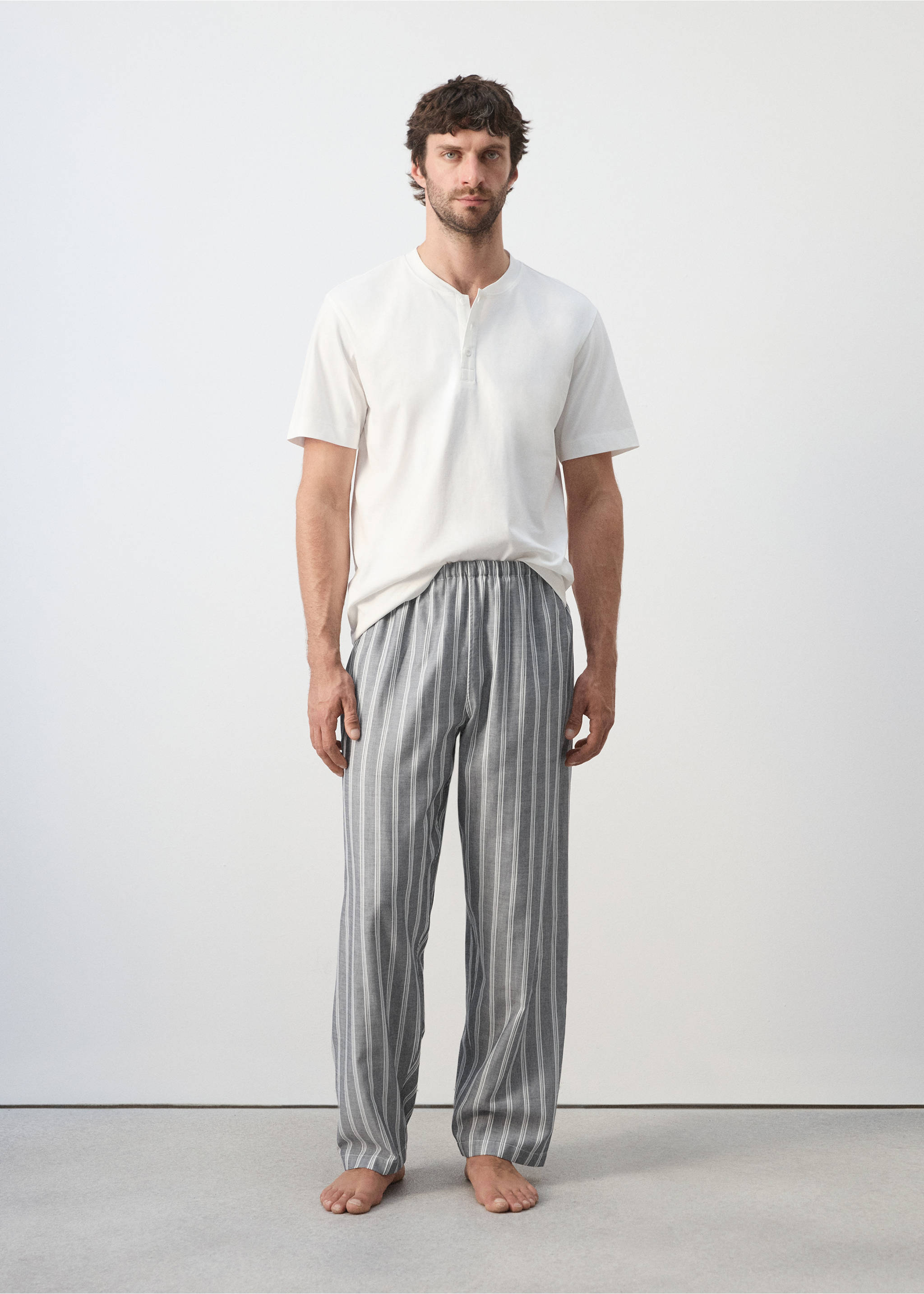 100% cotton combined pyjama pack - General plane, Grey. Ref: 37091506-00.