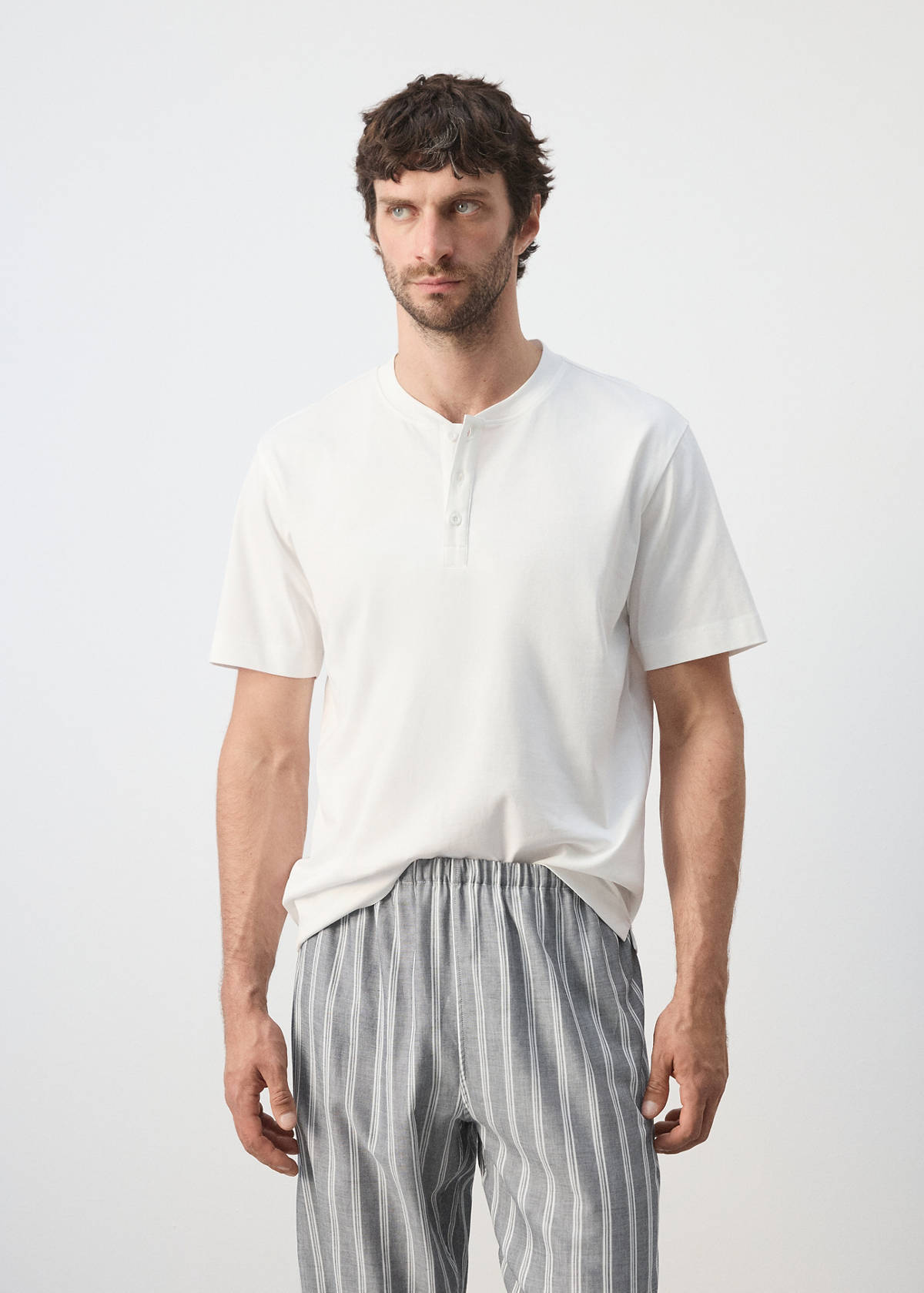 100% cotton combined pyjama pack — Grey
