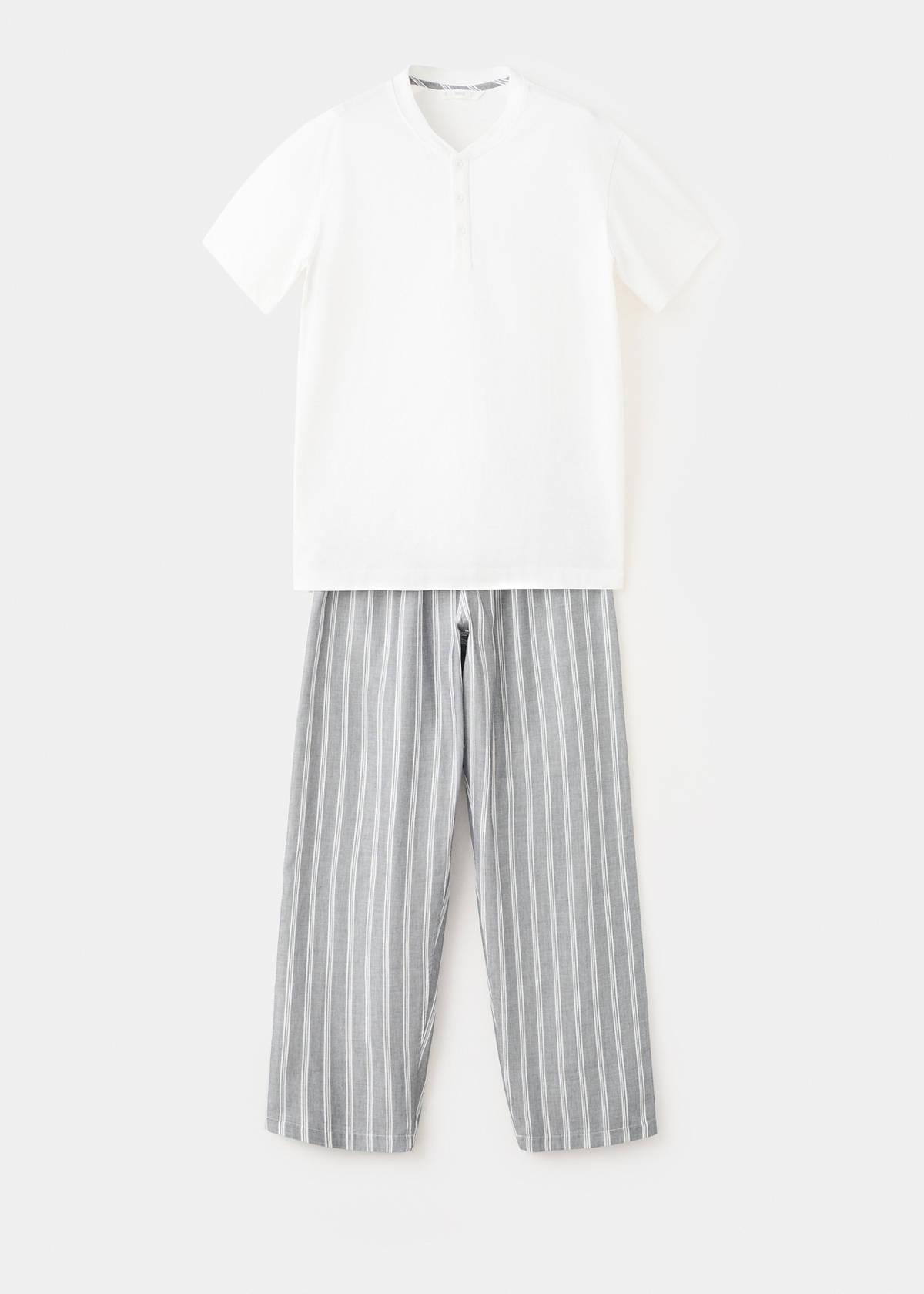 100% cotton combined pyjama pack — Grey