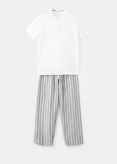 100% cotton combined pyjama pack — Grey 2