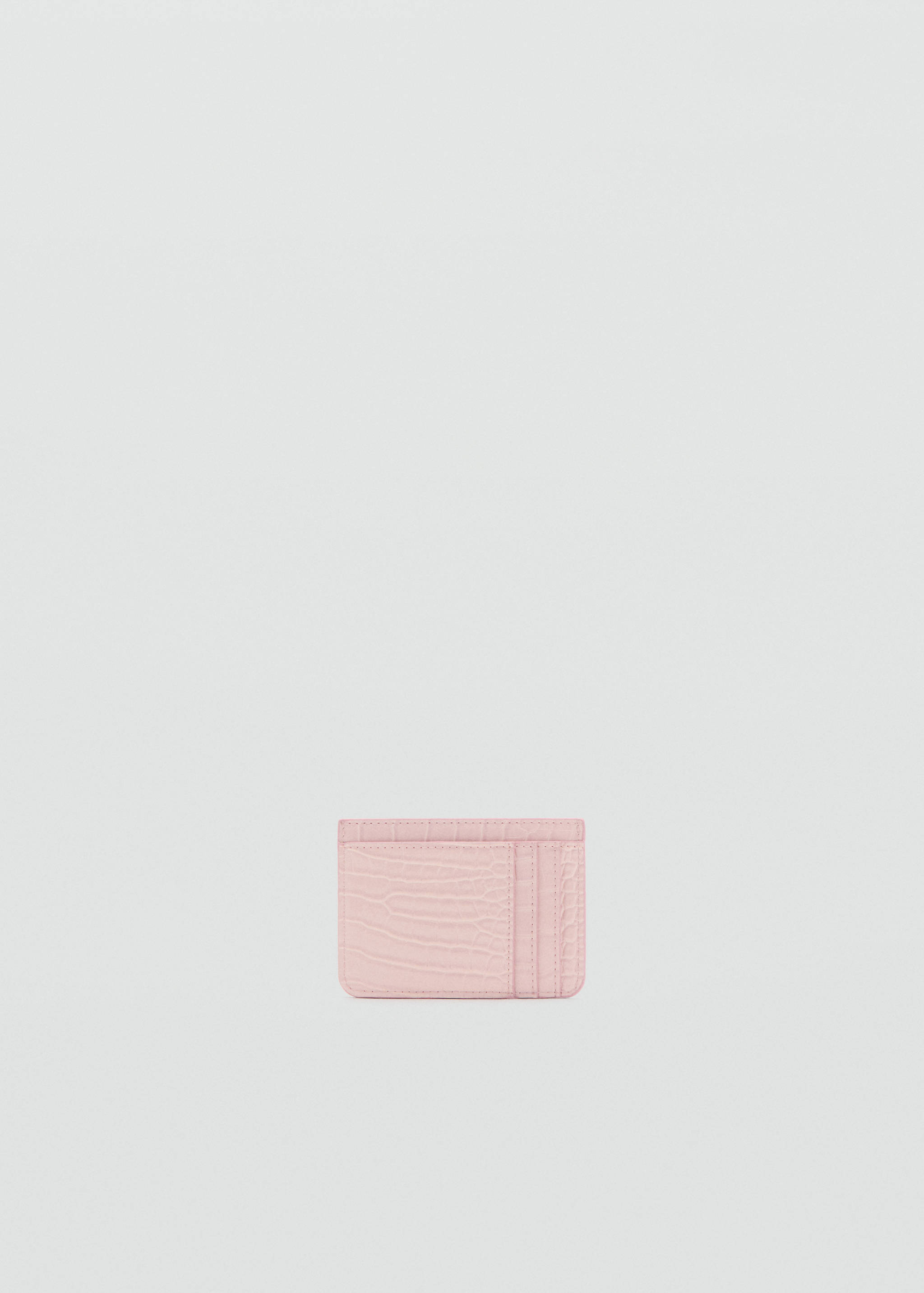 Croc-effect card holder - Medium plane