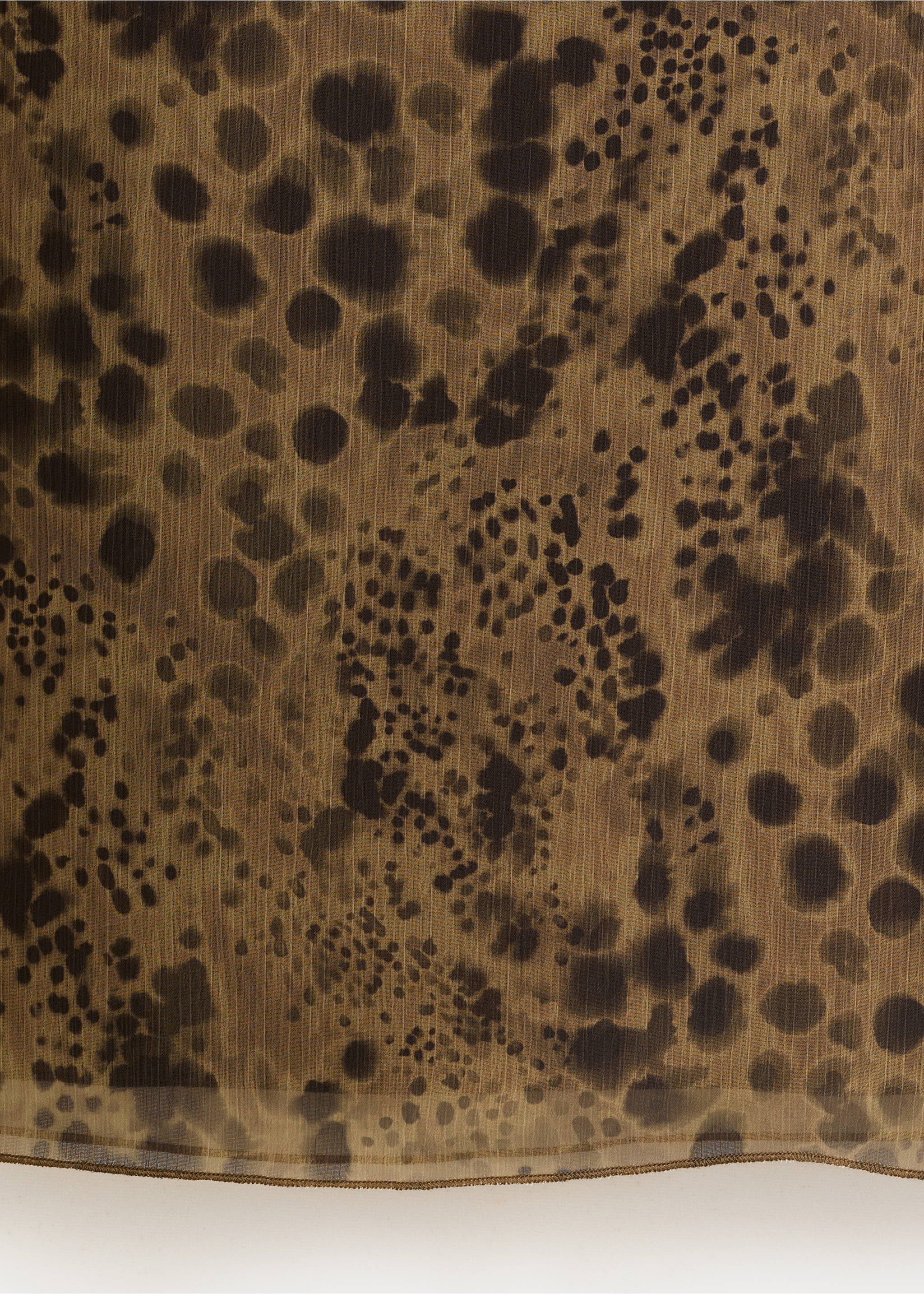 Flowy printed skirt - Details of the article 0, Russet. Ref: 37091511-00.