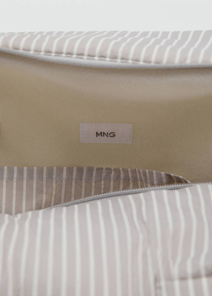 Striped maternity bag — Off White