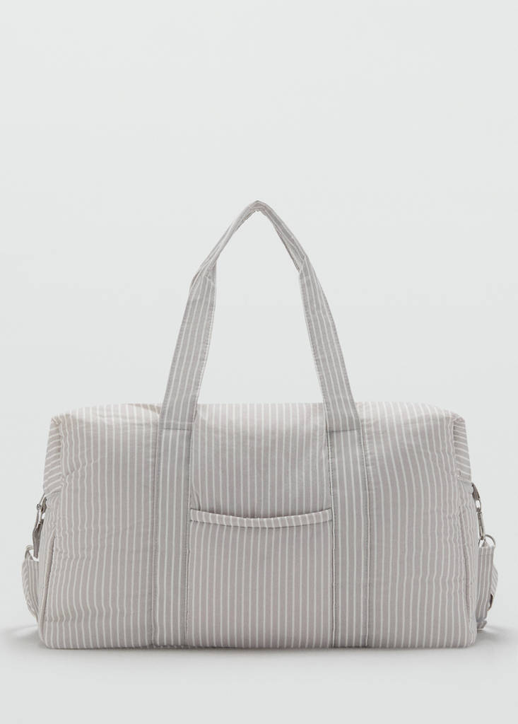 Striped maternity bag — Off White
