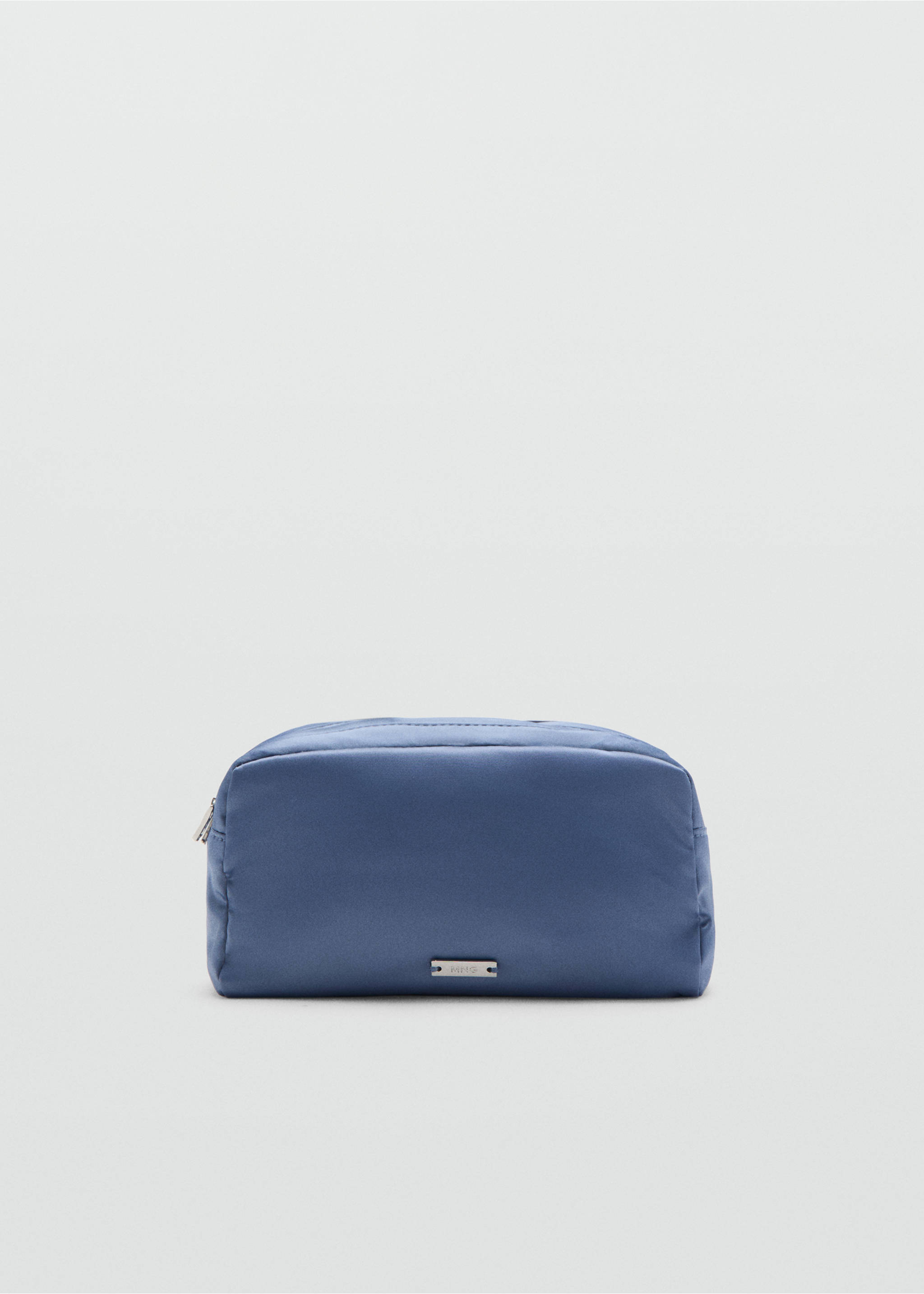 Double-pocket satin toiletry bag - منتج دون نموذج, أزرق. Ref: 37091515-00.