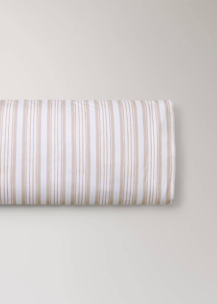 Reversible 100% cotton pillowcase 45x110 — Nude