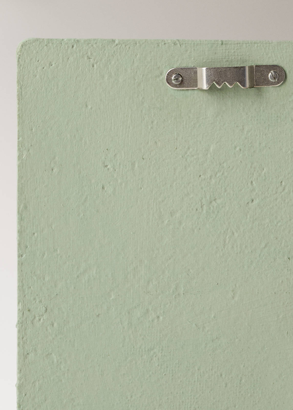 Hand-painted papier-mâché wall art — Forest Green