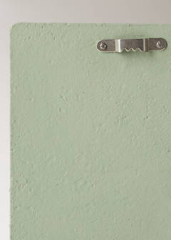 Hand-painted papier-mâché wall art — Forest Green 5