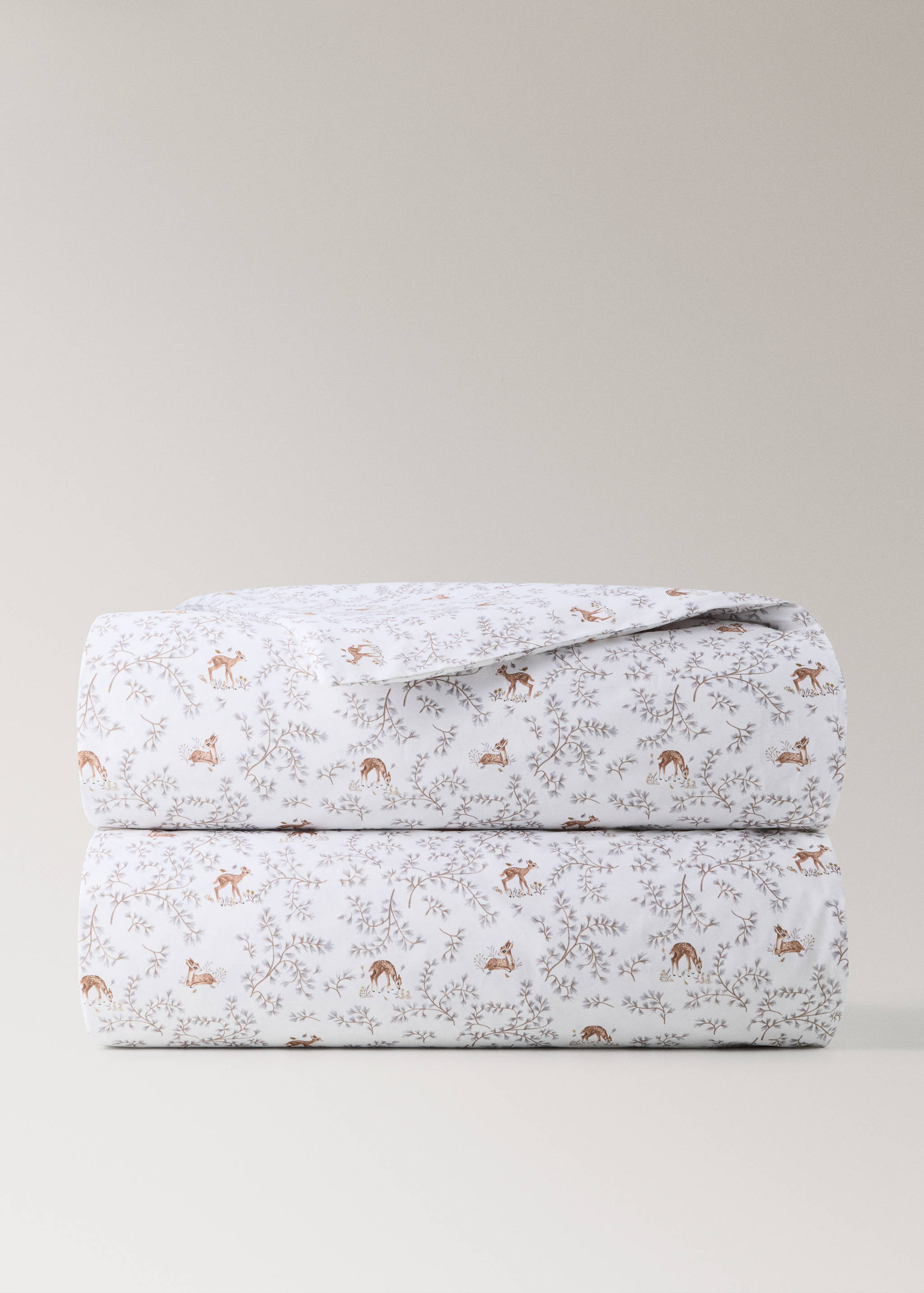 Printed 100% percale cotton cot duvet cover - Article without model