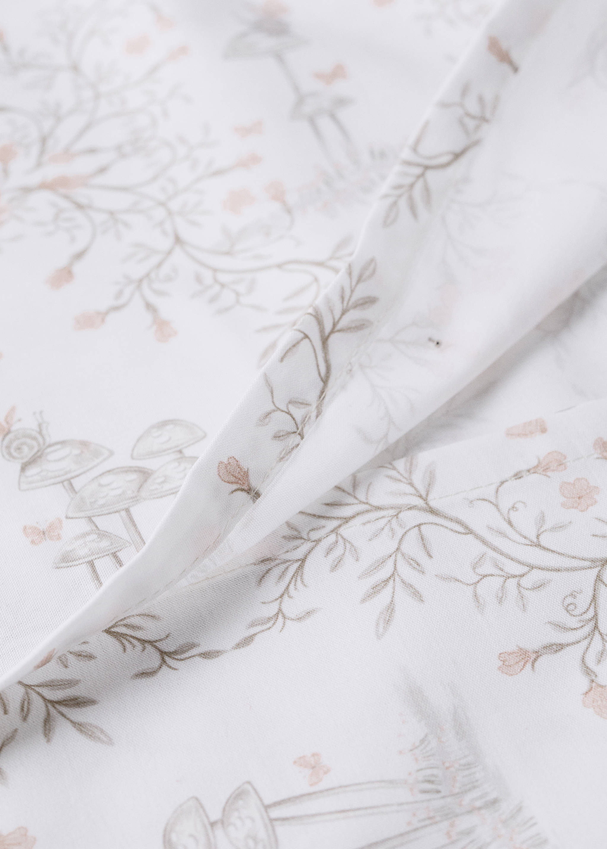 Printed 100% percale cotton cot duvet cover - Details of the article 1
