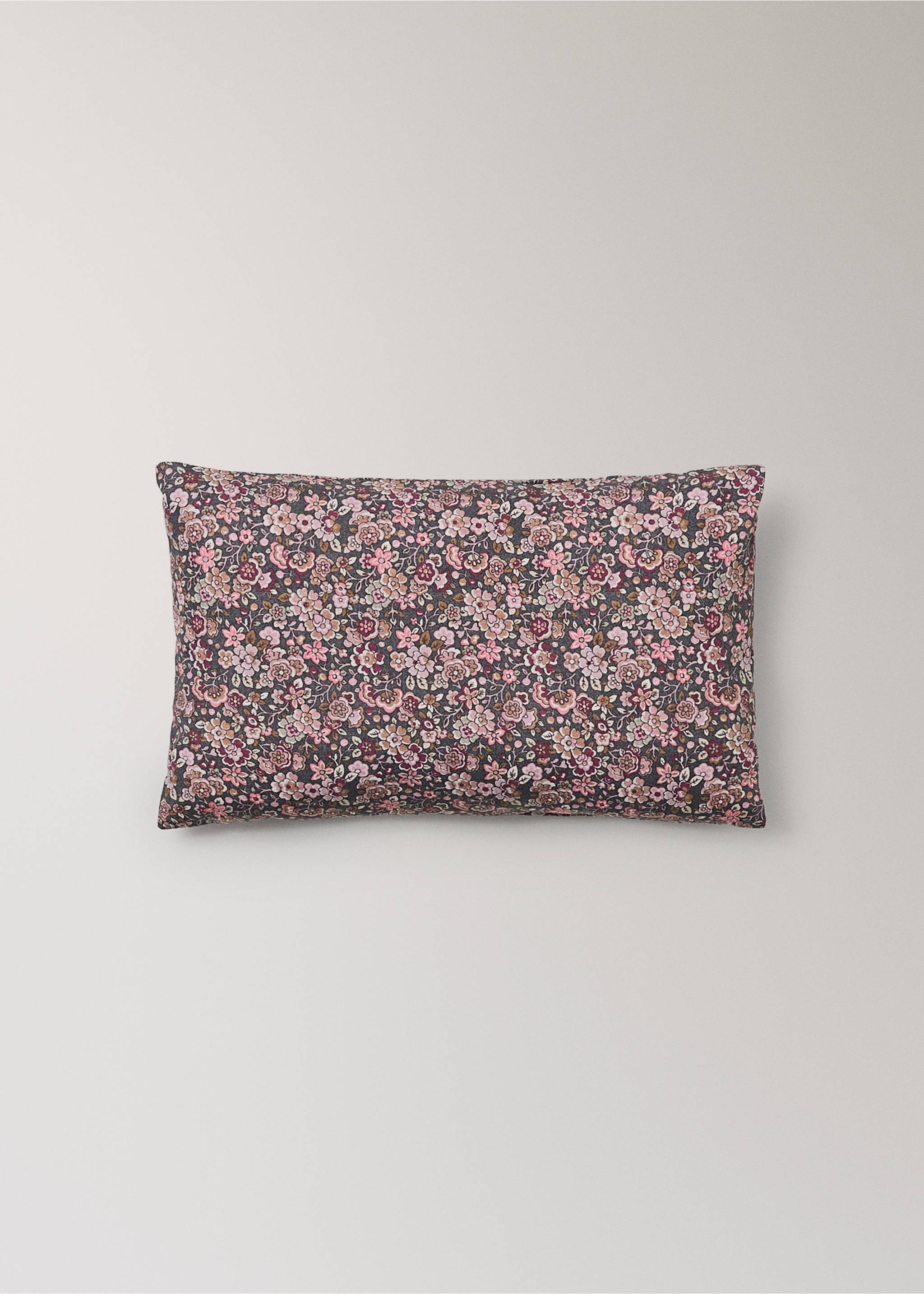 Printed 100% cotton cot bedding set - Details of the article 3, Plum. Ref: 37091526-00.