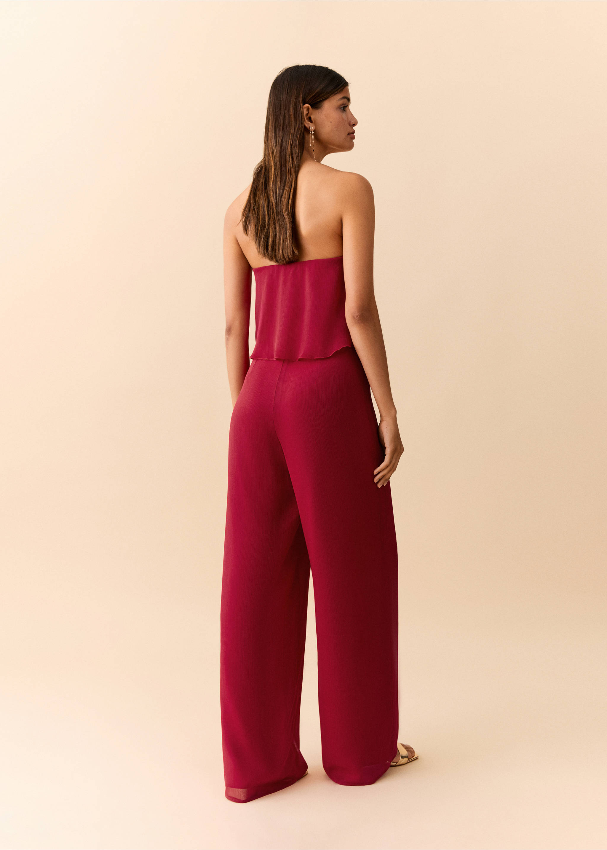 Combinaison bustier - Verso de l’article, Rouge. Ref: 37091534-00.