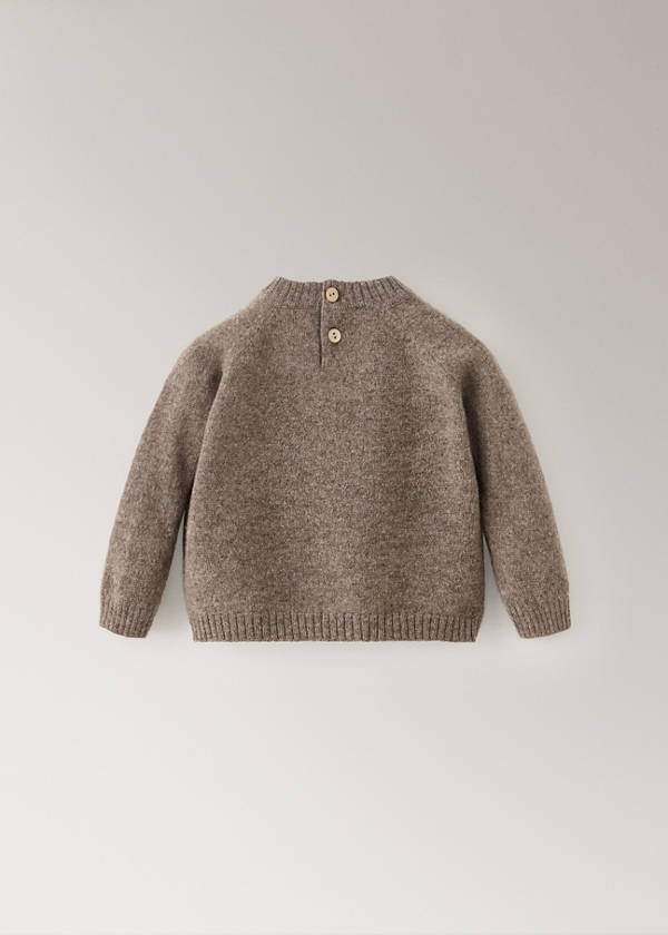 100% cashmere pyjama sweatshirt — Medium Brown