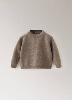 100% cashmere pyjama sweatshirt — Medium Brown 4