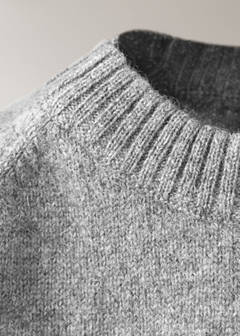 100% cashmere pyjama sweatshirt — Grey 2