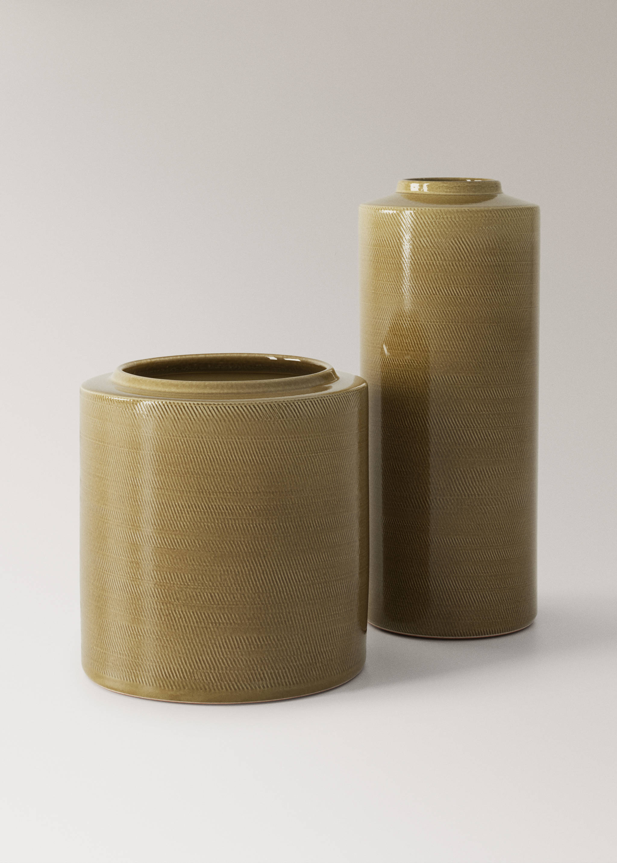 Niedriger gravierter Terrakotta-Vase - Detail des Artikels 3
