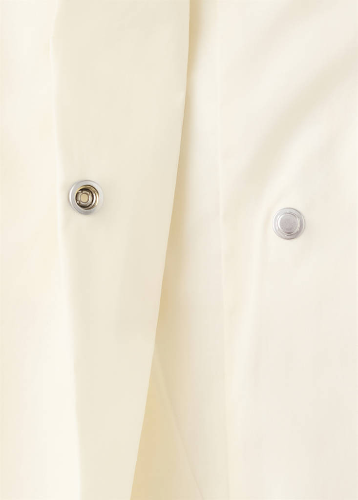 Straight trousers with an asymmetric waist — Ecru
