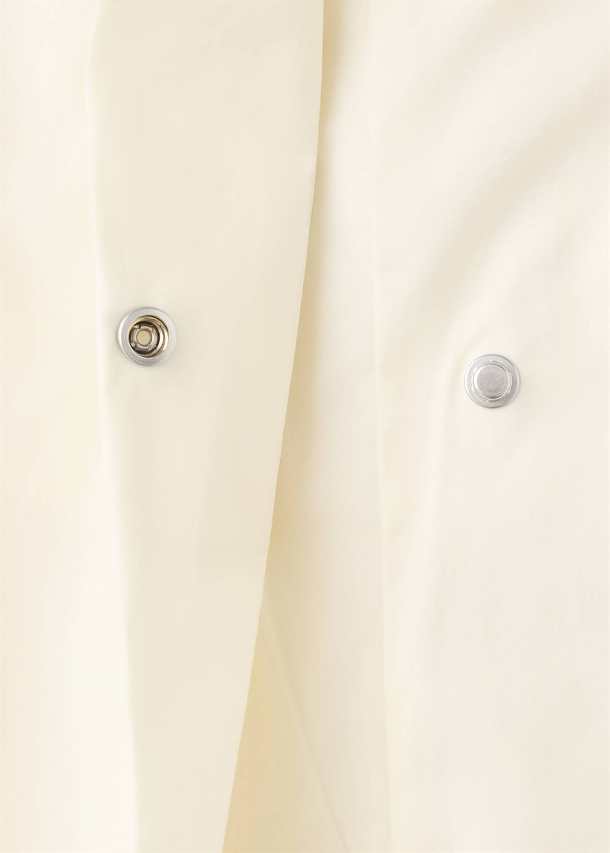 Straight trousers with an asymmetric waist — Ecru