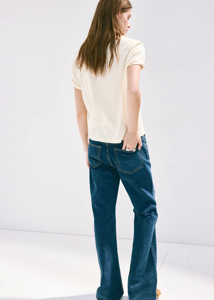 Printed cotton-blend t-shirt — Red