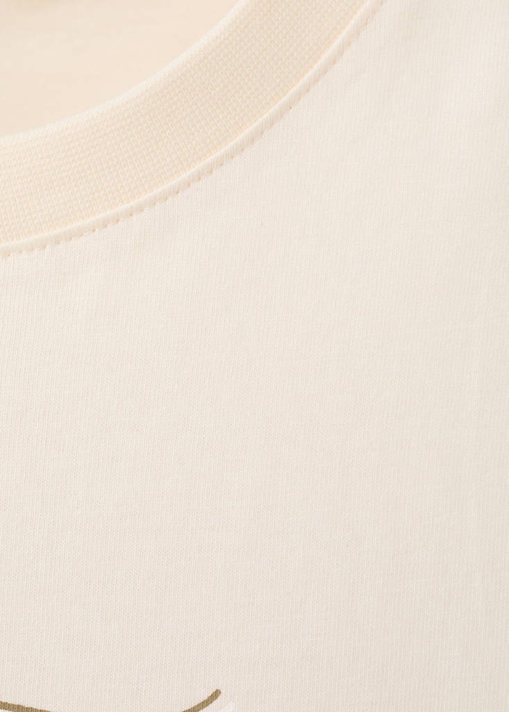 Printed cotton-blend t-shirt — Red
