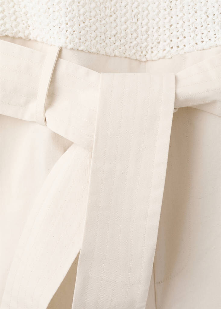 Combined knit jumpsuit with belt - thumbnail 7
