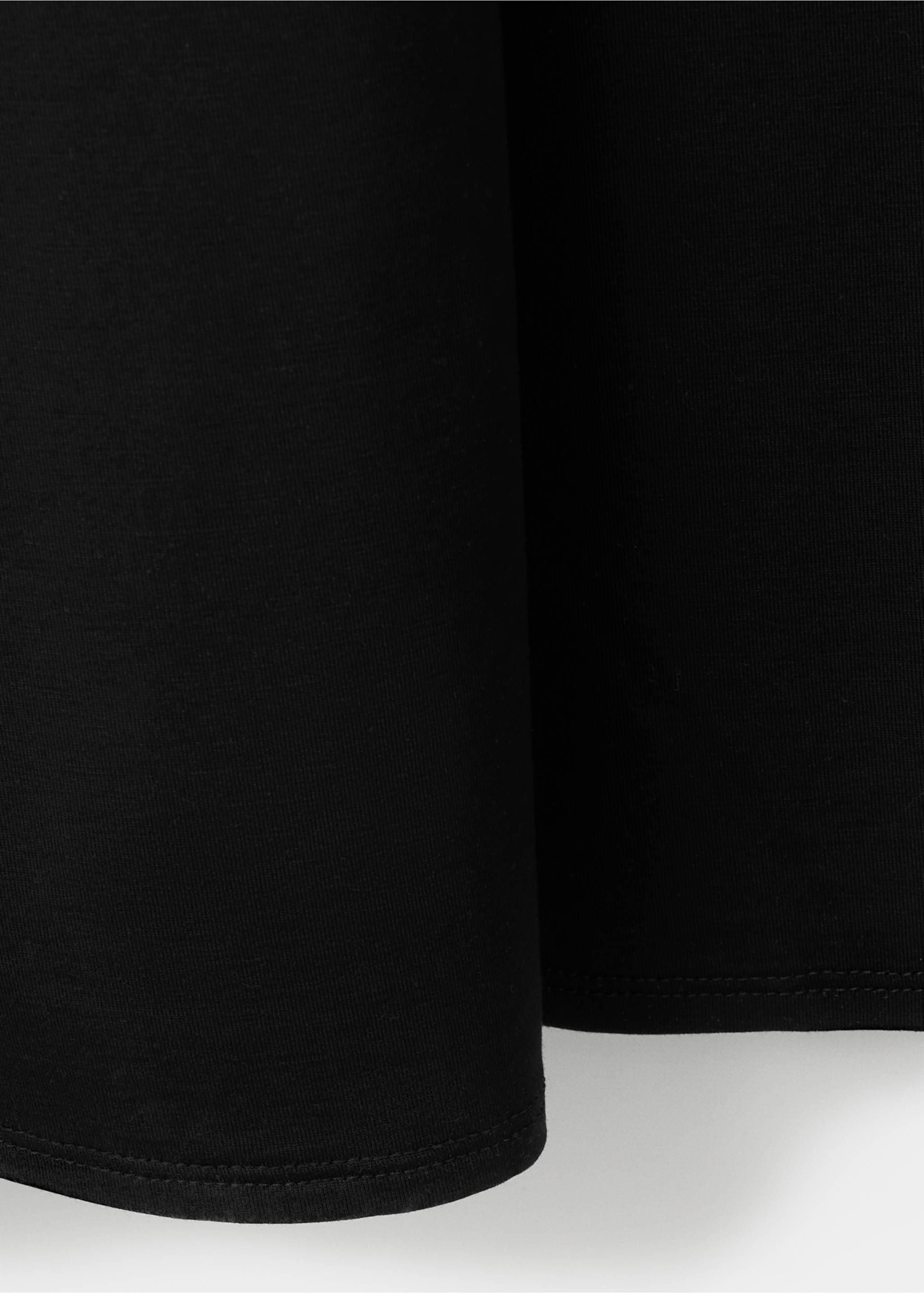 Draped halter dress - Details of the article 0, Black. Ref: 37092529-00.