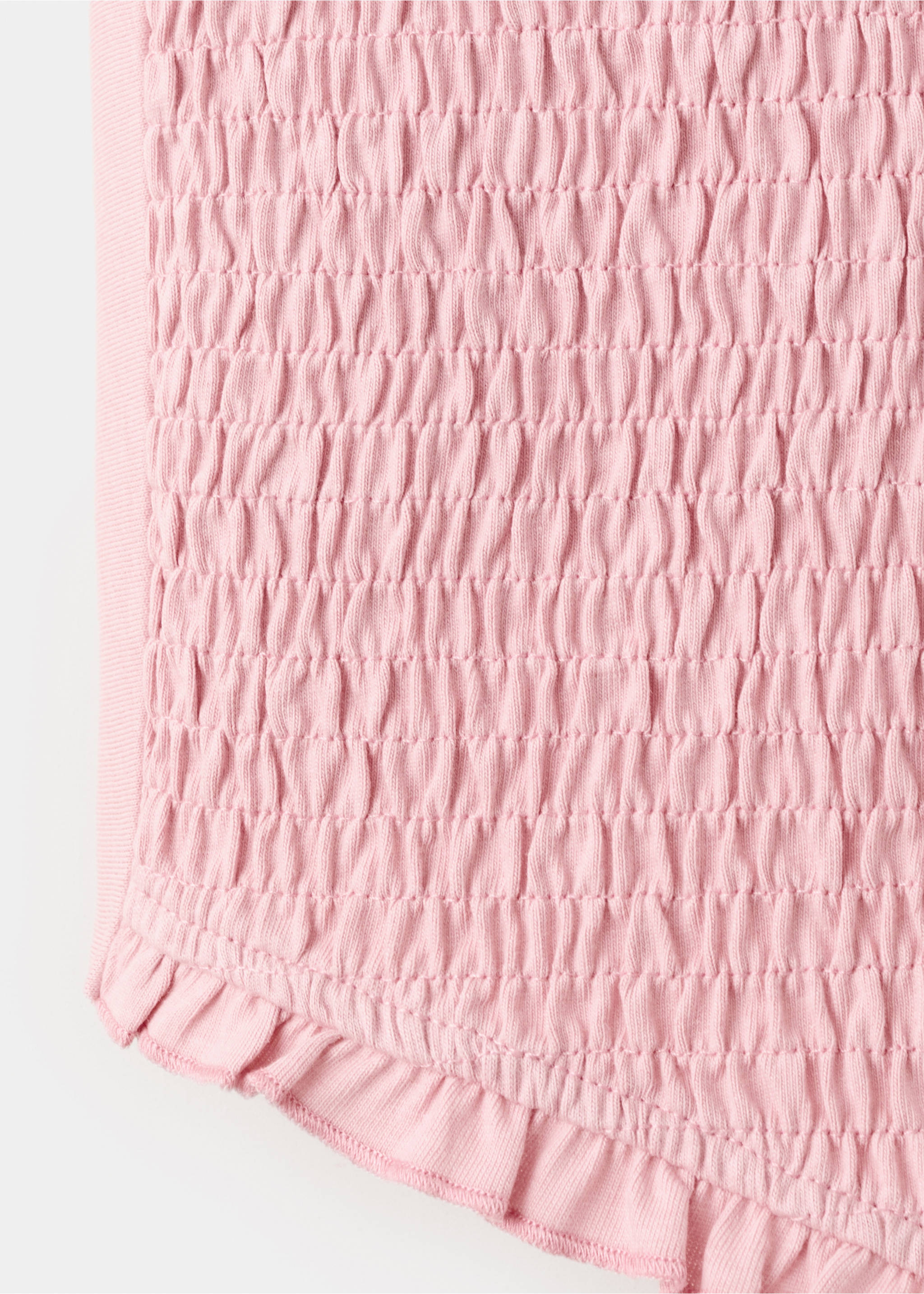 Neckholder-Top mit Raffdetails - Detail des Artikels 0, Pastellrosa. Ref: 37092530-00.