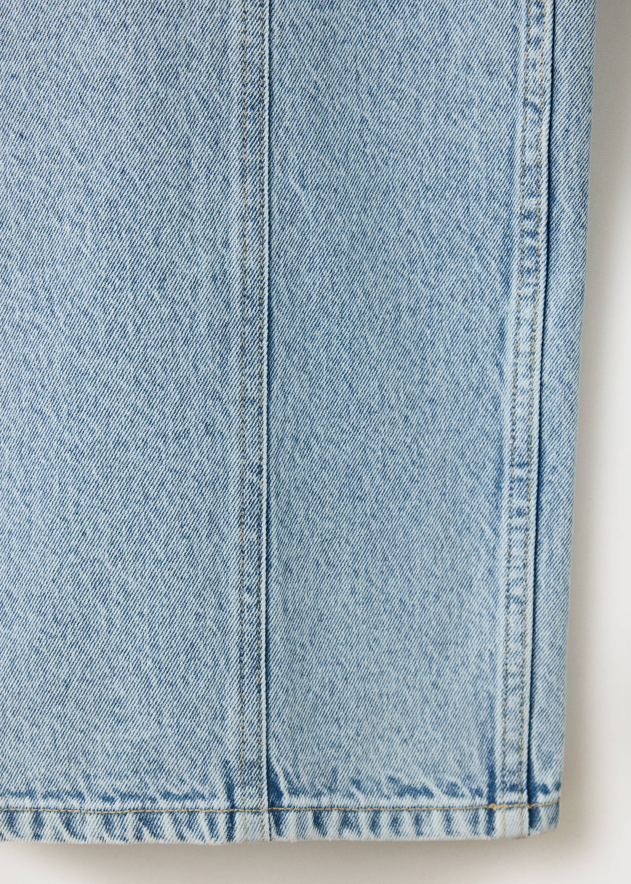 Wide leg stitched jeans - Details of the article 0