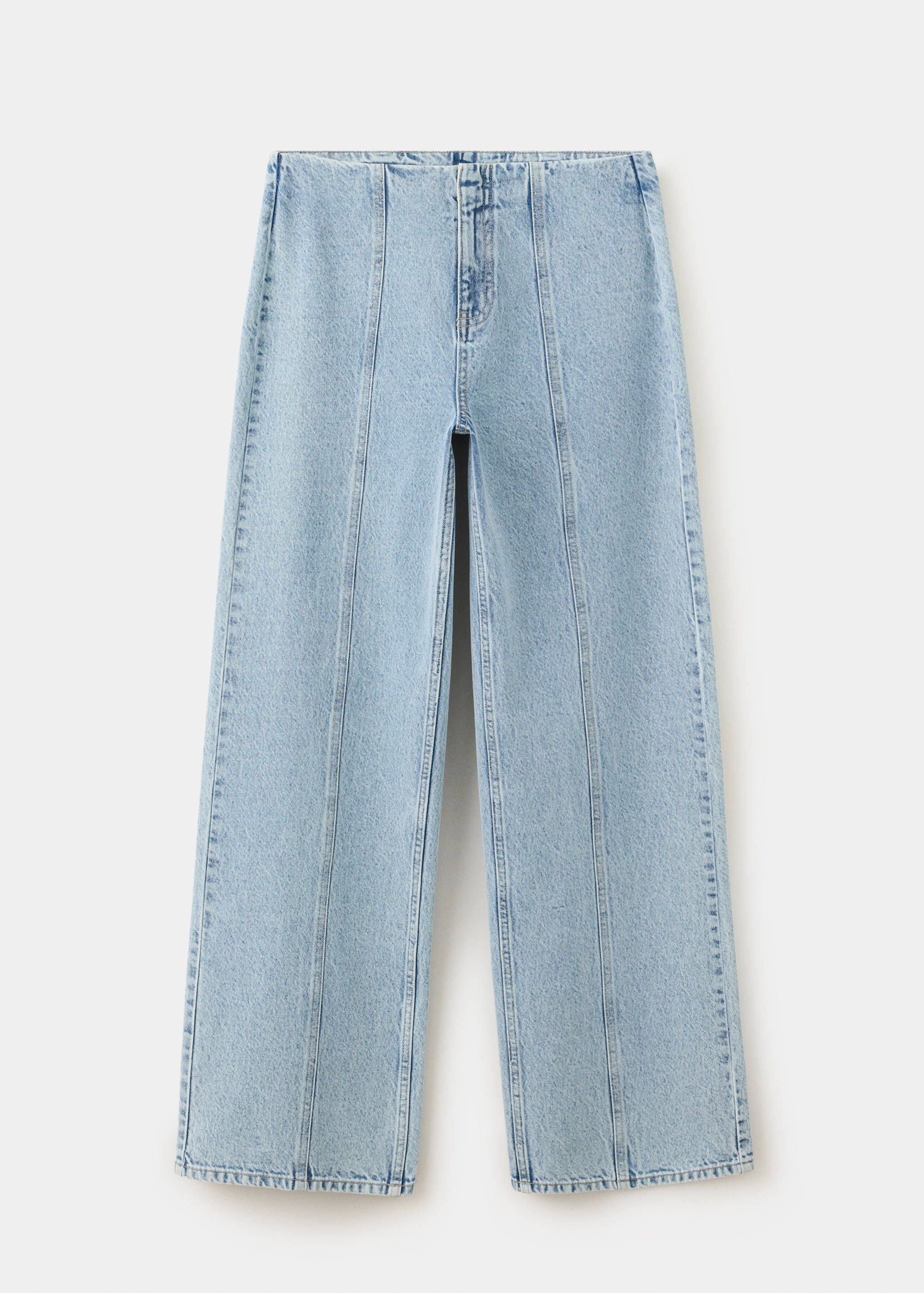 Wide leg stitched jeans - Article without model